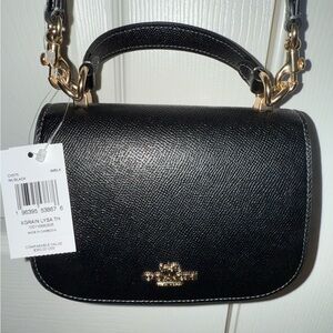 Coach Black Leather Crossbody Bag